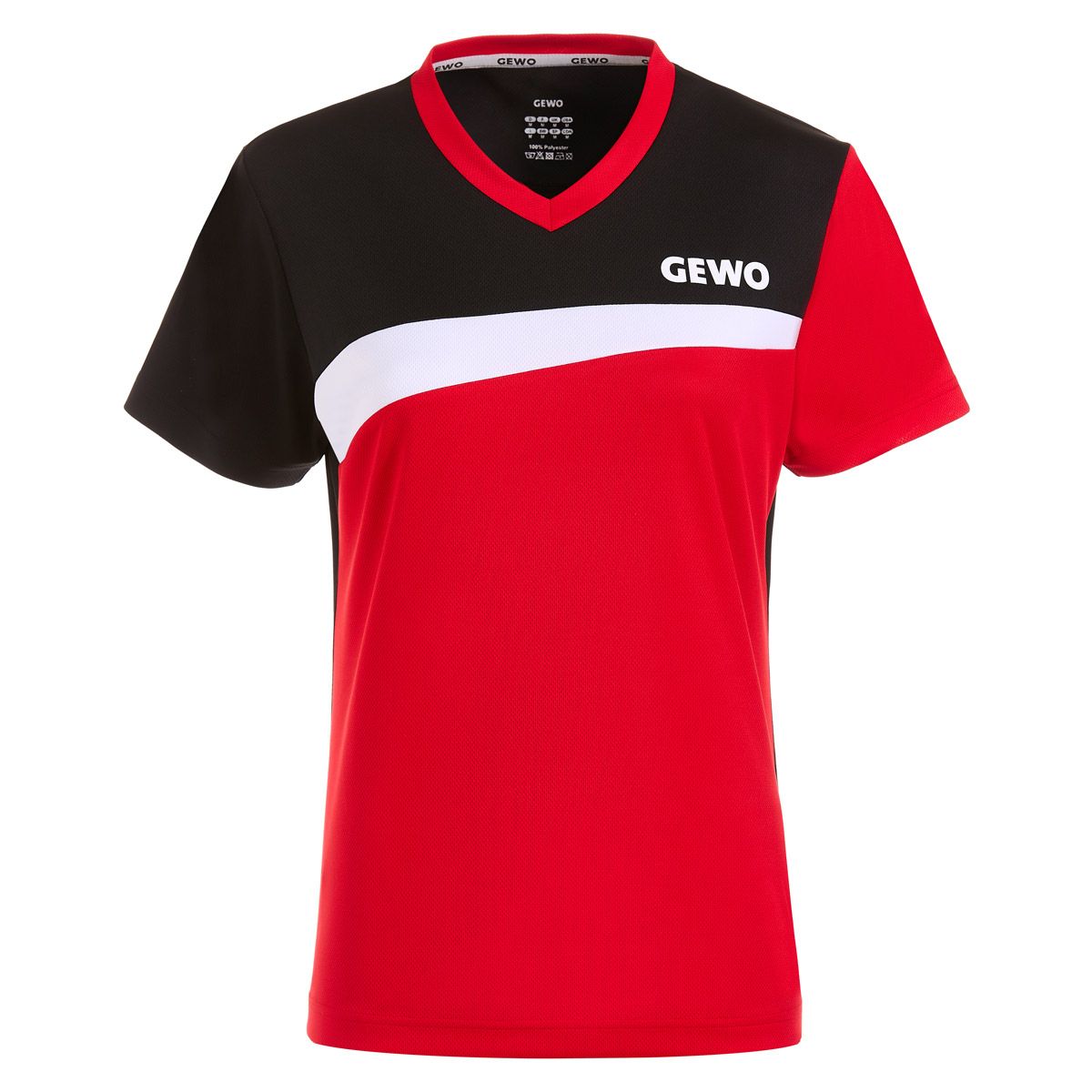 Gewo Shirt Fondi III Lady rood/zwart