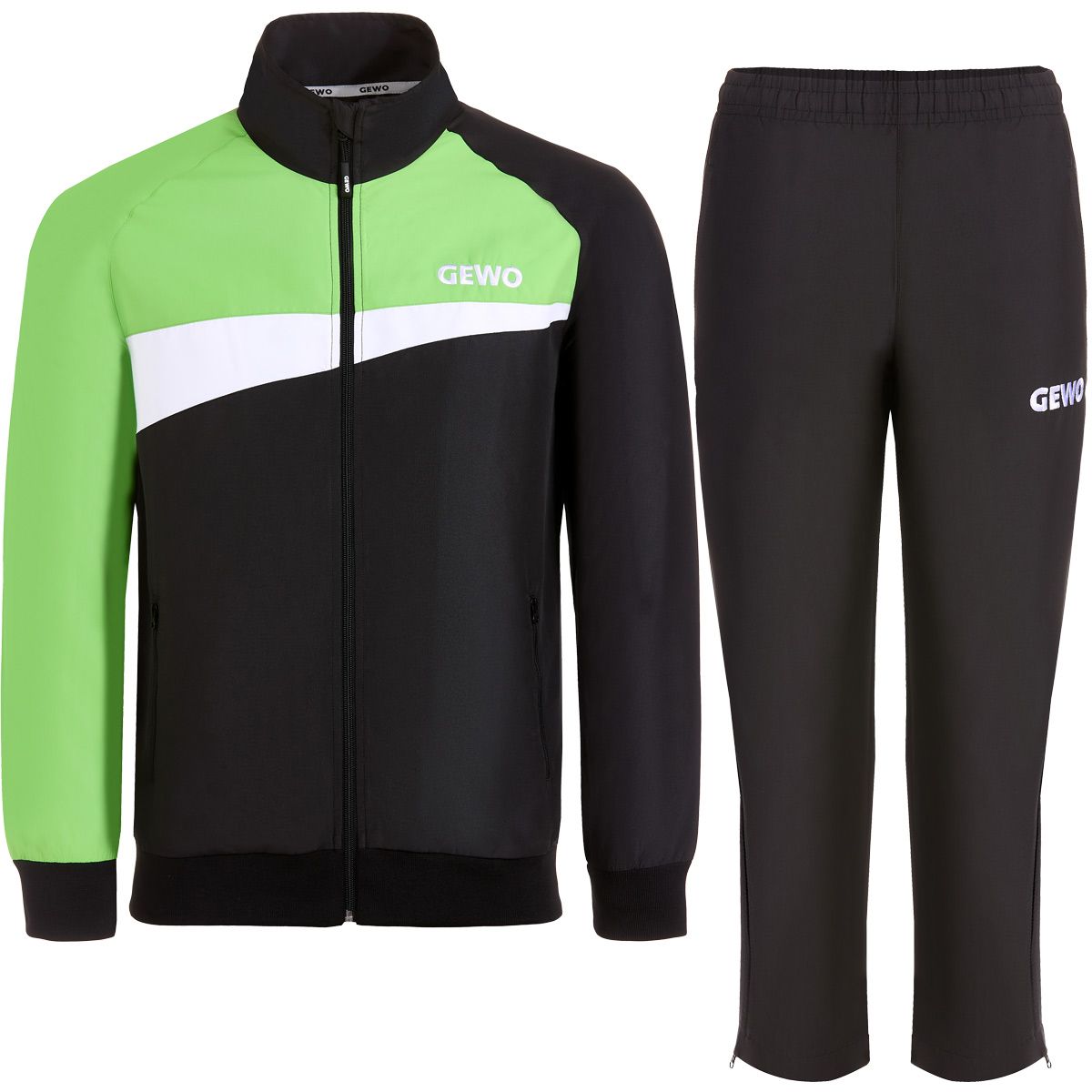 Gewo Trainingspak Fondi III zwart/limoen