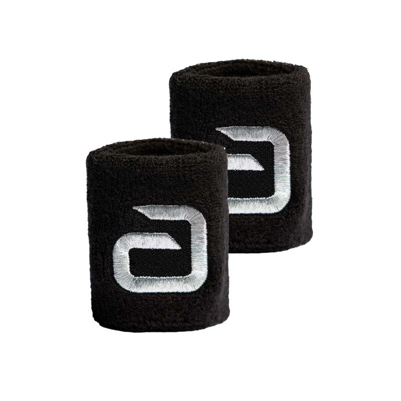 Andro Polsband Alpha zwart/zilver 2-pack