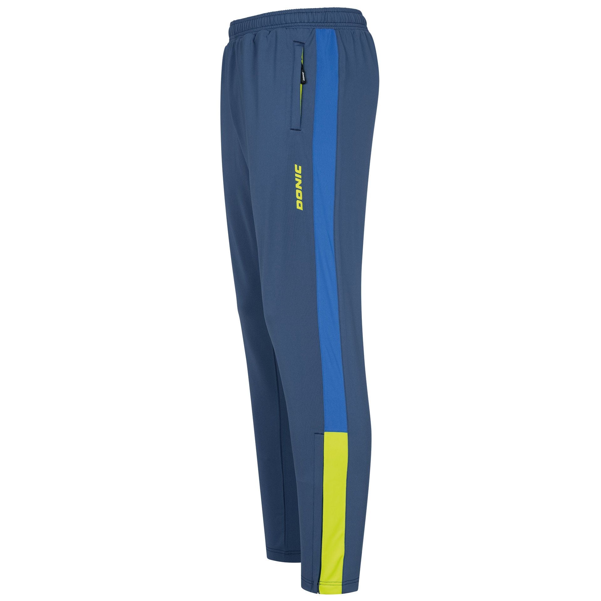 Donic Trainingsbroek Trial Junior marineblauw/koningsblauw/limoen