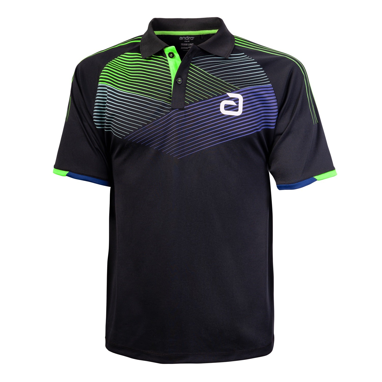 Andro Shirt Avos Katoen zwart/Green