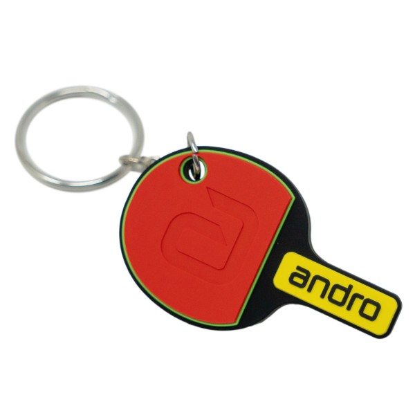 Andro Bat-Schlüsselanhänger rot/schwarz/gelb