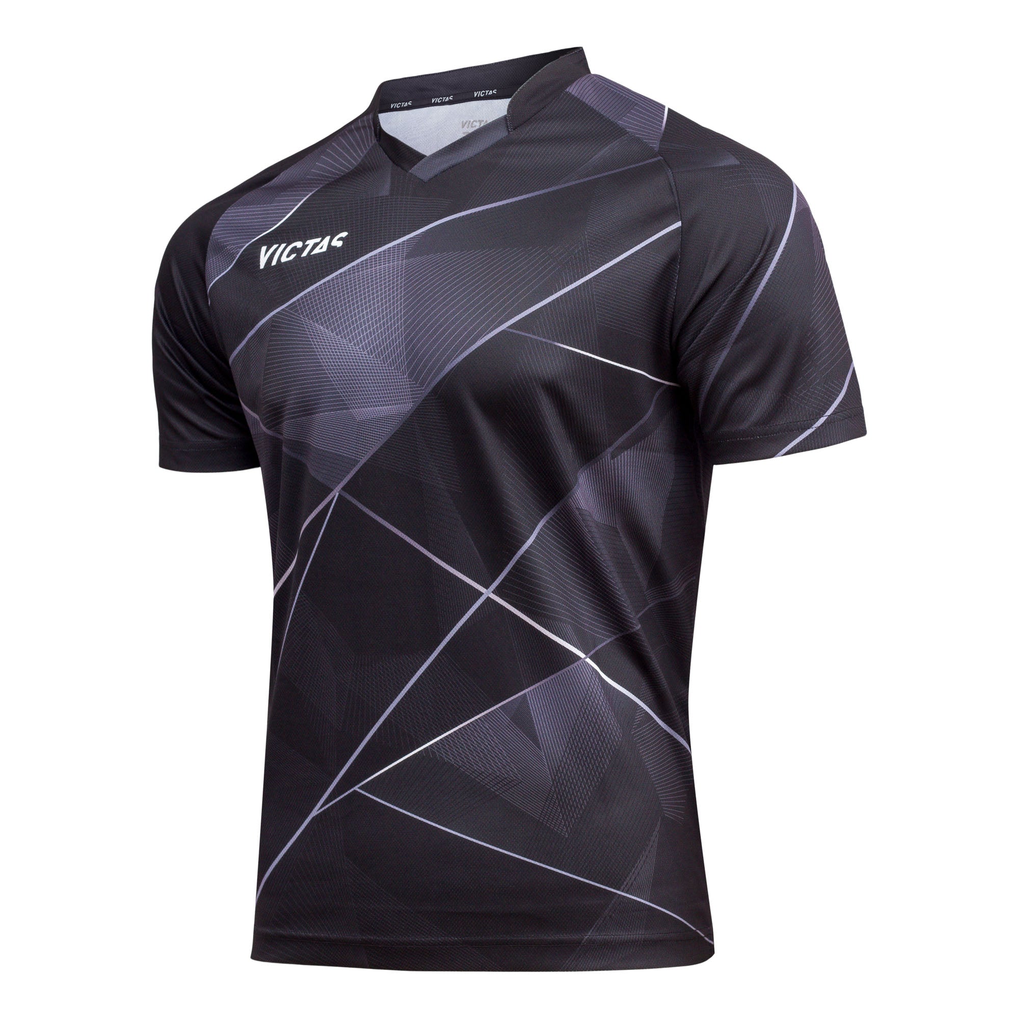 Victas Shirt 225 zwart/grijs