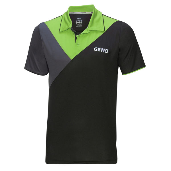 Gewo shirt Toledo Katoen zwart/lime