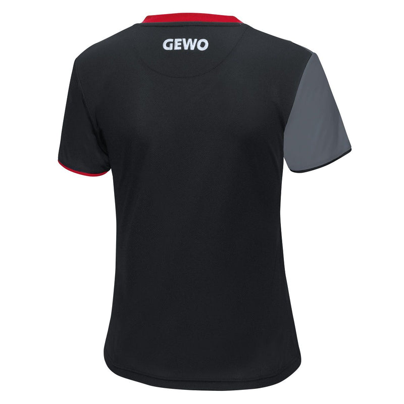 Gewo shirt Toledo Lady black/red