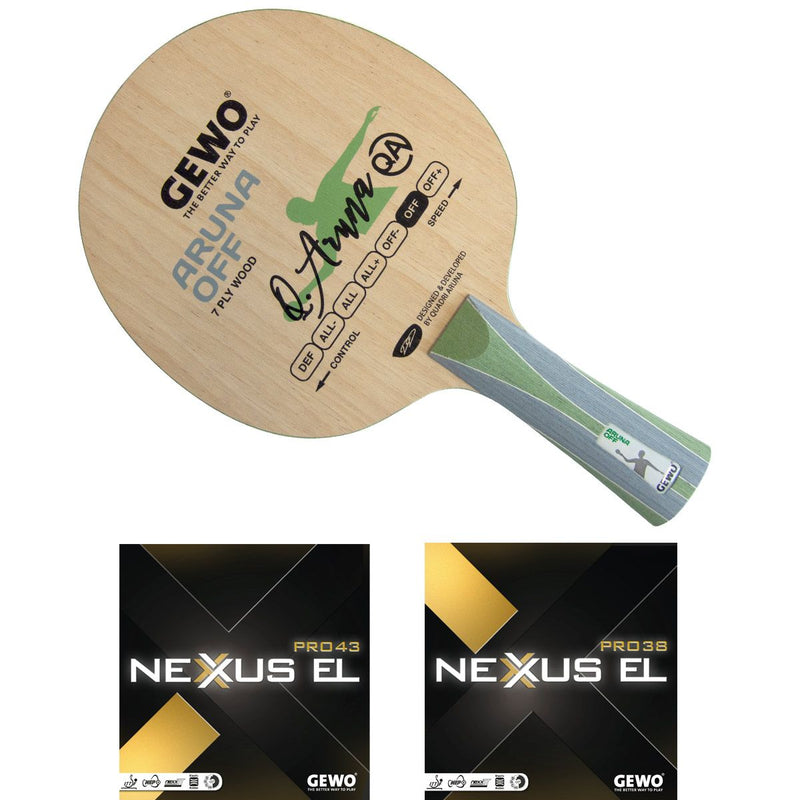 Gewo Bat Aruna Off with Nexxus EL Pro 43+Nexxus EL Pro 38