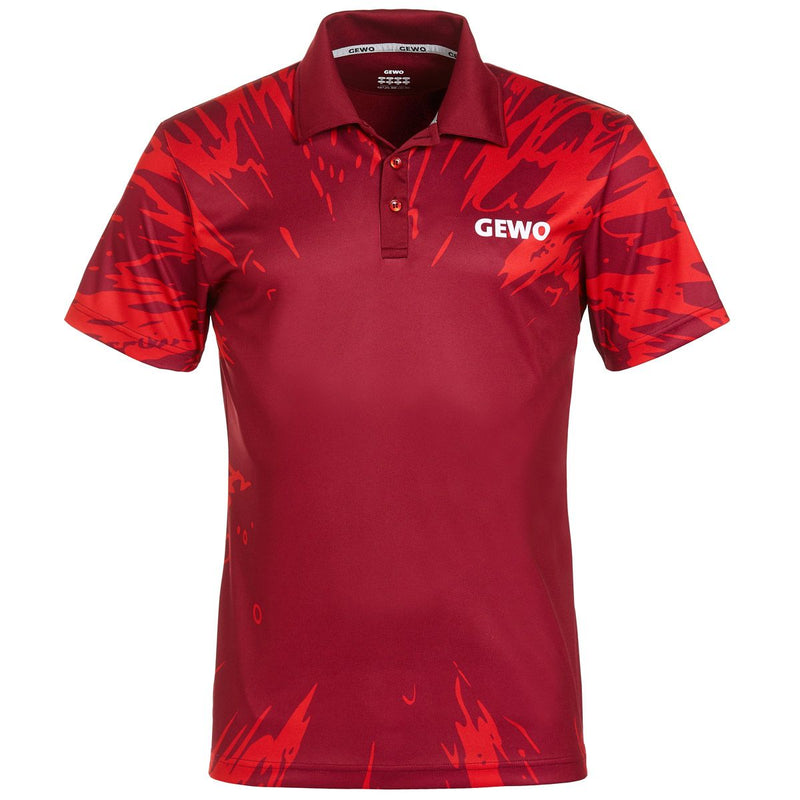 Gewo shirt Mattia bordeaux/rood