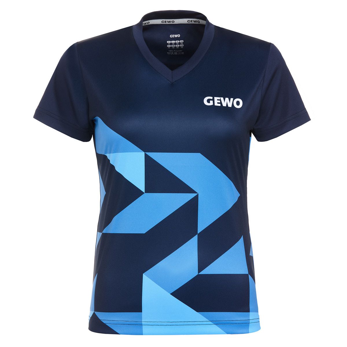 Gewo shirt Matera Lady marine/royalblauw