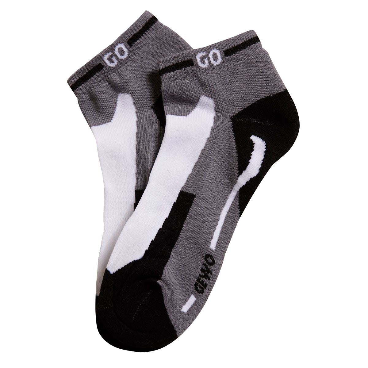 Gewo korte sokken Flex III grijs/wit