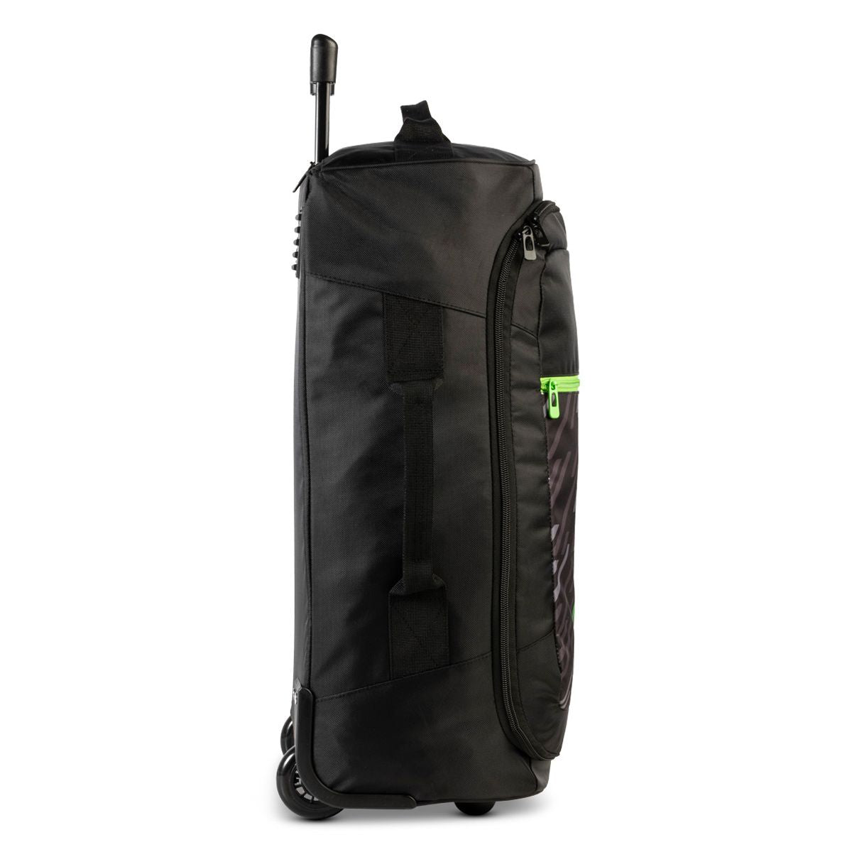 Gewo Trolley Stripes M zwart/limegroen