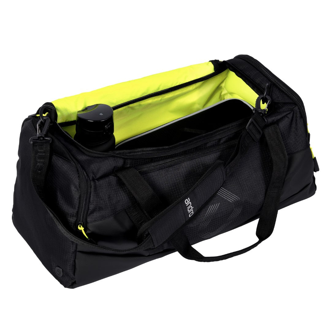 Andro Sporttas Moriva S zwart/neon geel