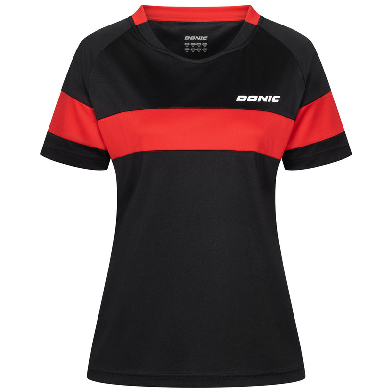 Donic shirt Nitro Lady zwart/rood