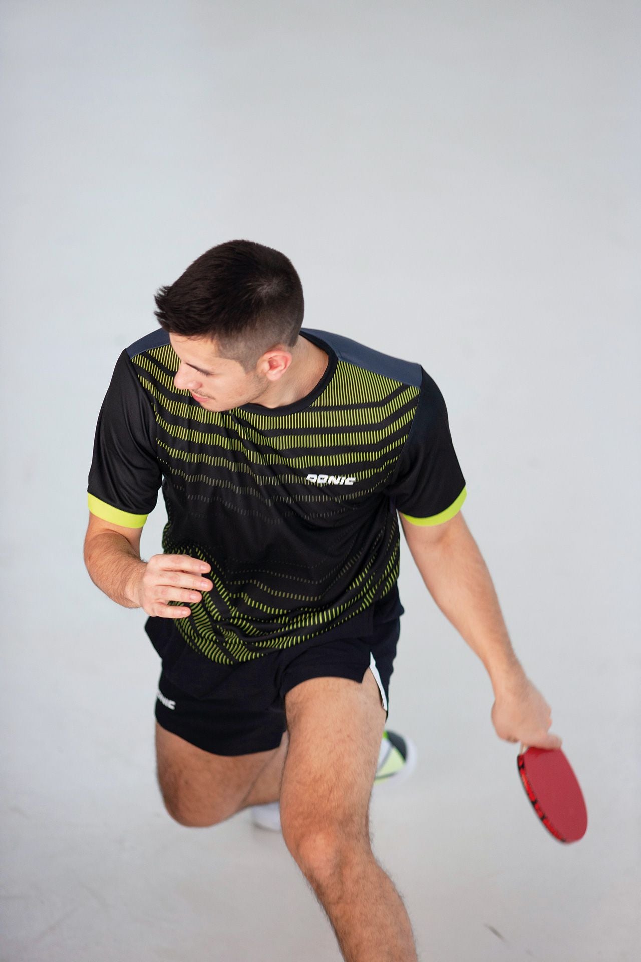 Donic t-shirt Nexis black/anthracite/lime