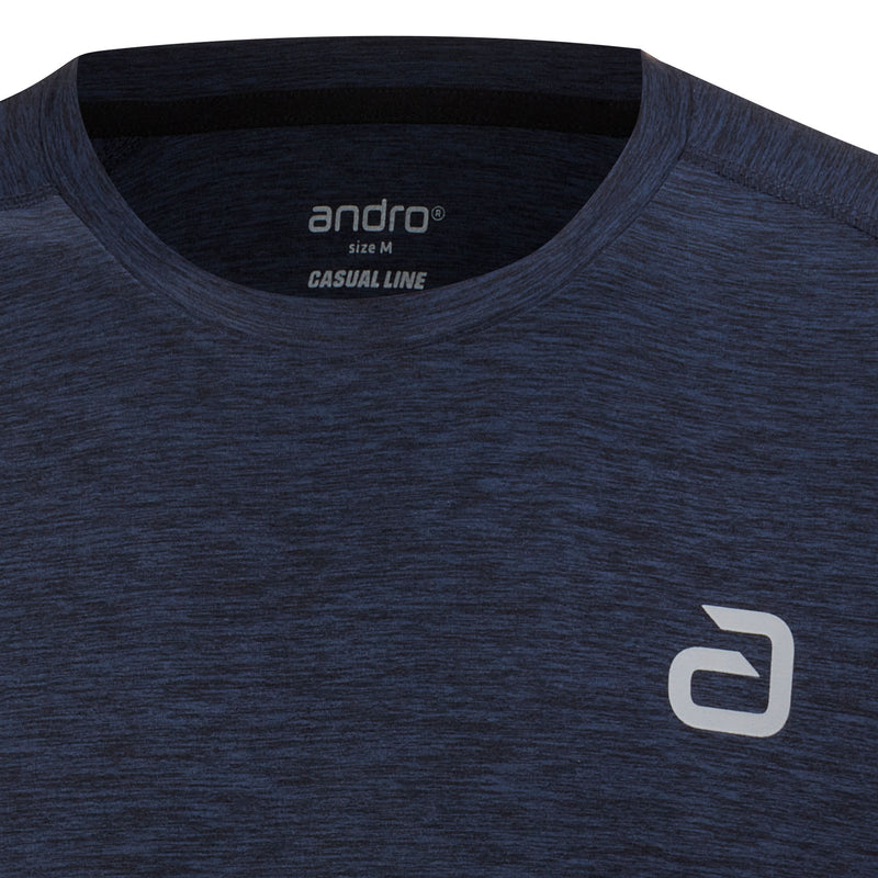 Andro Shirt Melange Alpha bleu foncé