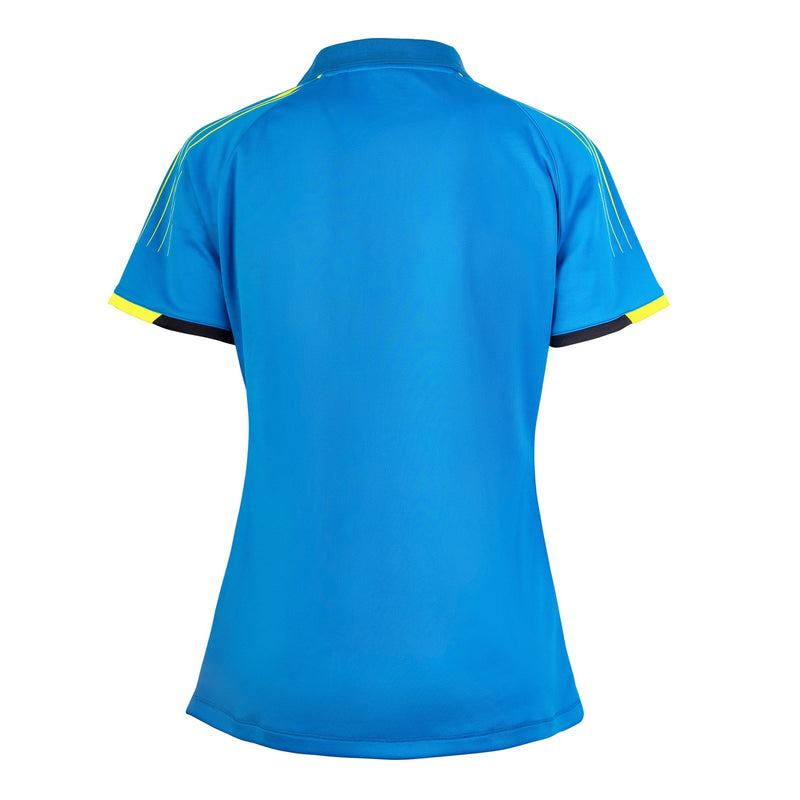 Andro Shirt Avos Women, bleu/jaune