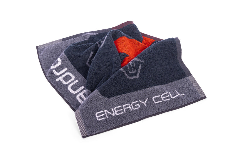 Andro Serviette Energy Cell M noir/rouge