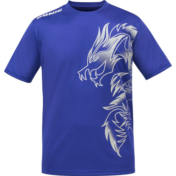 Donic T-Shirt Dragon bleu royal/blanc
