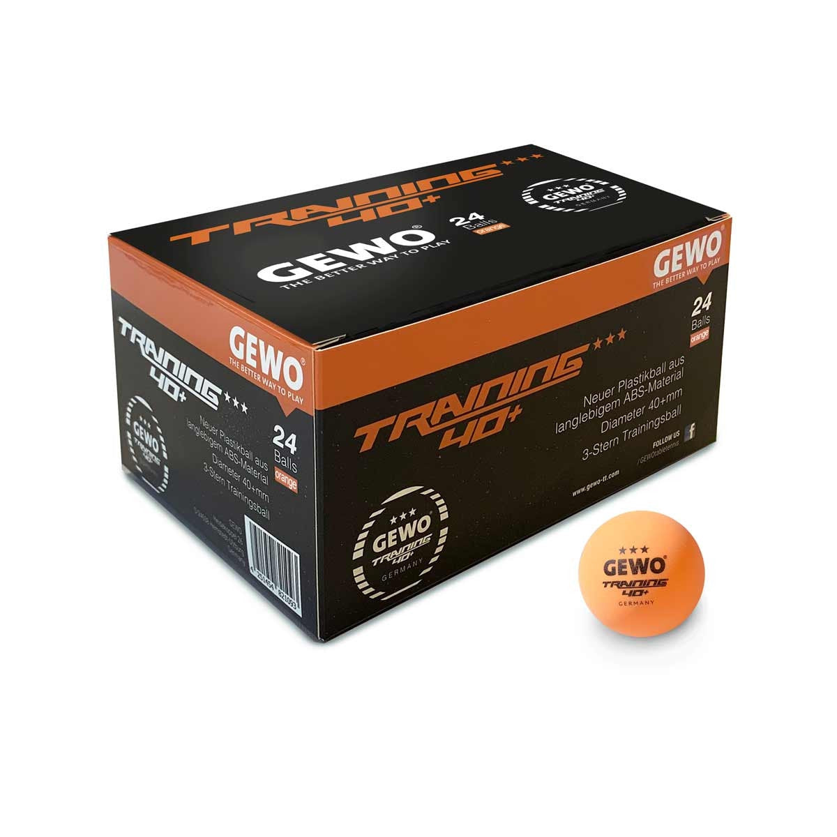 Gewo Balls Training 40+*** (24) orange