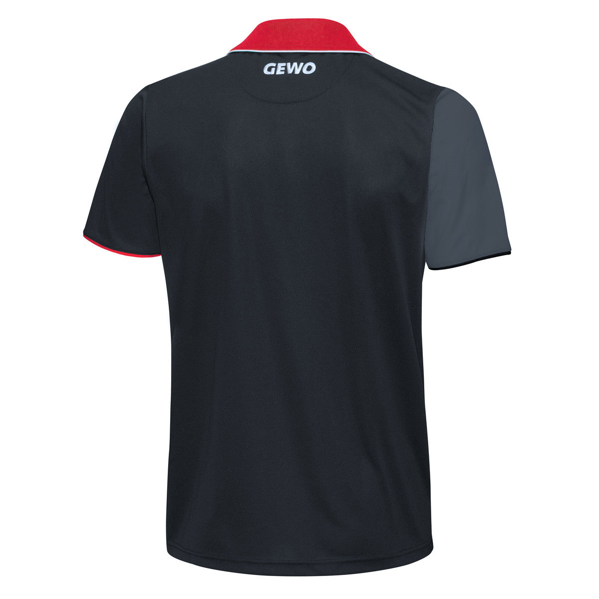 Gewo shirt Toledo zwart/rood