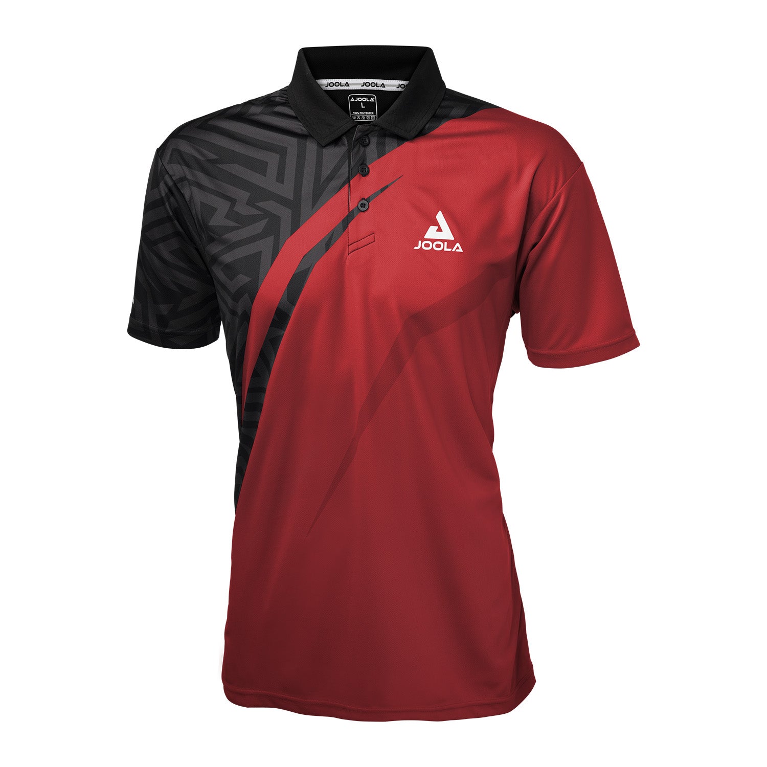 Joola shirt Synergy zwart/rood