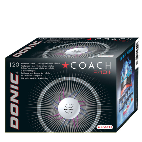 Donic Ball Coach P40+ *blanc (120)
