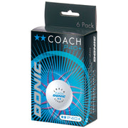 Donic Ball Coach ** P40+ weiß (6)