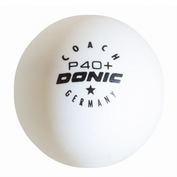 Donic Ball Coach P40+ *blanc (120) in bucket