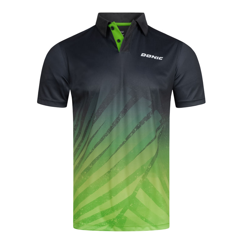 Donic shirt Flow zwart/limegroen