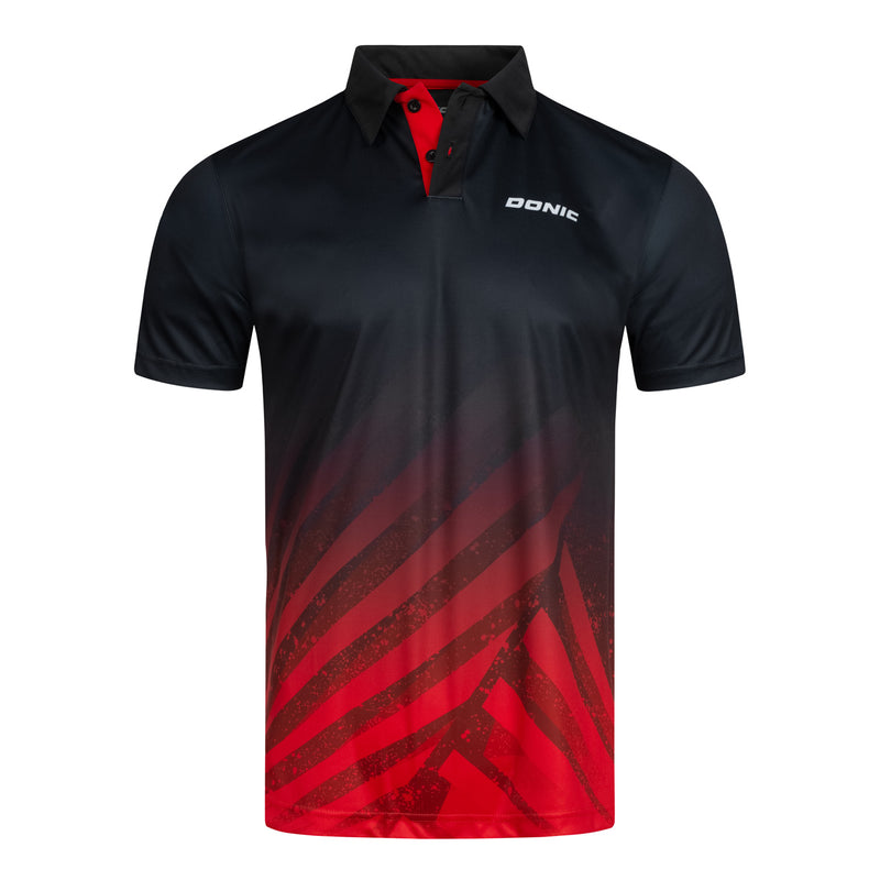 Donic shirt Flow zwart/rood